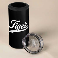 Retro Script Tigers 4 in 1 Can Cooler Tumbler Vintage Sports Team Name - Wonder Print Shop