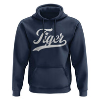 Retro Script Tigers Hoodie Vintage Sports Team Name - Wonder Print Shop