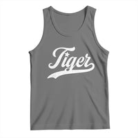 Retro Script Tigers Tank Top Vintage Sports Team Name - Wonder Print Shop