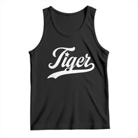 Retro Script Tigers Tank Top Vintage Sports Team Name - Wonder Print Shop