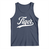 Retro Script Tigers Tank Top Vintage Sports Team Name - Wonder Print Shop