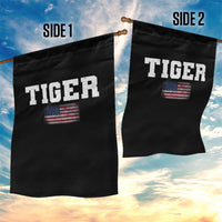 Classic Tigers Garden Flag Retro Varsity Vintage Sports Team Name USA Flag - Wonder Print Shop