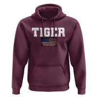 Classic Tigers Hoodie Retro Varsity Vintage Sports Team Name USA Flag - Wonder Print Shop