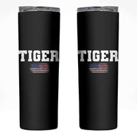 Classic Tigers Skinny Tumbler Retro Varsity Vintage Sports Team Name USA Flag - Wonder Print Shop
