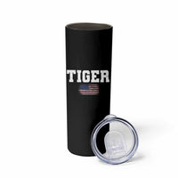 Classic Tigers Skinny Tumbler Retro Varsity Vintage Sports Team Name USA Flag - Wonder Print Shop