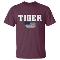 Classic Tigers T Shirt Retro Varsity Vintage Sports Team Name USA Flag - Wonder Print Shop
