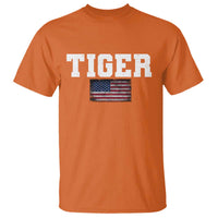 Classic Tigers T Shirt Retro Varsity Vintage Sports Team Name USA Flag - Wonder Print Shop