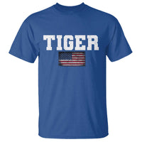 Classic Tigers T Shirt Retro Varsity Vintage Sports Team Name USA Flag - Wonder Print Shop