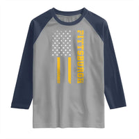 Pittsburgh Raglan Shirt Retro Vintage USA Flag Patriotic American - Wonder Print Shop