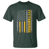 Pittsburgh T Shirt Retro Vintage USA Flag Patriotic American - Wonder Print Shop