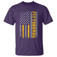 Pittsburgh T Shirt Retro Vintage USA Flag Patriotic American - Wonder Print Shop