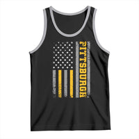 Pittsburgh Tank Top Retro Vintage USA Flag Patriotic American - Wonder Print Shop