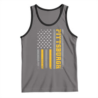 Pittsburgh Tank Top Retro Vintage USA Flag Patriotic American - Wonder Print Shop
