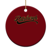 Pittsburgh Ceramic Ornament Classic Retro Vintage Pennsylvania PA - Wonder Print Shop