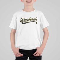 Pittsburgh T Shirt For Kid Classic Retro Vintage Pennsylvania PA - Wonder Print Shop
