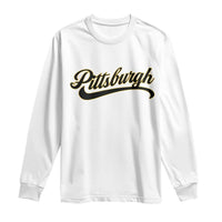 Pittsburgh Long Sleeve Shirt Classic Retro Vintage Pennsylvania PA - Wonder Print Shop