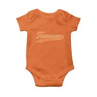 Vintage Tennessee Baby Onesie Classic TN Orange Print Retro Vintage - Wonder Print Shop