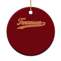 Vintage Tennessee Ceramic Ornament Classic TN Orange Print Retro Vintage - Wonder Print Shop