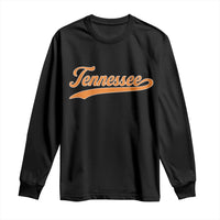 Vintage Tennessee Long Sleeve Shirt Classic TN Orange Print Retro Vintage - Wonder Print Shop