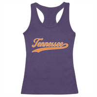 Vintage Tennessee Racerback Tank Top Classic TN Orange Print Retro Vintage - Wonder Print Shop