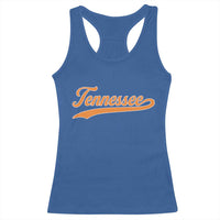 Vintage Tennessee Racerback Tank Top Classic TN Orange Print Retro Vintage - Wonder Print Shop