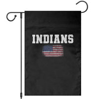 Classic Indians Garden Flag Retro Varsity Vintage Sports Team Name USA Flag - Wonder Print Shop
