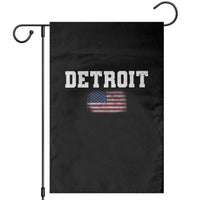 Classic Detroit Garden Flag Retro Varsity Vintage Sports Team Name USA Flag - Wonder Print Shop