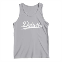 Retro Script Detroit Tank Top Vintage Sports Team Name - Wonder Print Shop