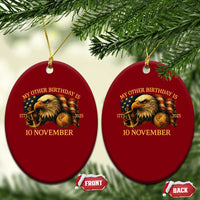 Veteran 250th Anniversary Ceramic Ornament My Other Birthday Is 10 November 1775 - Wonder Print Shop