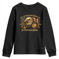 Veteran 250th Anniversary Youth Sweatshirt My Other Birthday Is 10 November 1775 - Wonder Print Shop