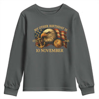 Veteran 250th Anniversary Youth Sweatshirt My Other Birthday Is 10 November 1775 - Wonder Print Shop