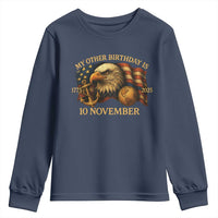 Veteran 250th Anniversary Youth Sweatshirt My Other Birthday Is 10 November 1775 - Wonder Print Shop