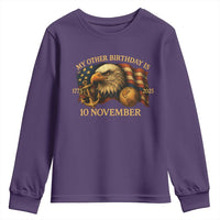 Veteran 250th Anniversary Youth Sweatshirt My Other Birthday Is 10 November 1775 - Wonder Print Shop