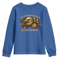 Veteran 250th Anniversary Youth Sweatshirt My Other Birthday Is 10 November 1775 - Wonder Print Shop