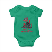 Marine Veteran 250th Anniversary Baby Onesie Retro Military Corps American Flag - Wonder Print Shop