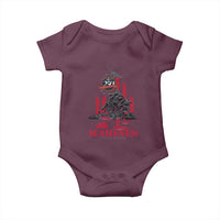 Marine Veteran 250th Anniversary Baby Onesie Retro Military Corps American Flag - Wonder Print Shop
