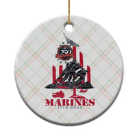 Marine Veteran 250th Anniversary Ceramic Ornament Retro Military Corps American Flag TS10