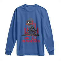 Marine Veteran 250th Anniversary Long Sleeve Shirt Retro Military Corps American Flag - Wonder Print Shop