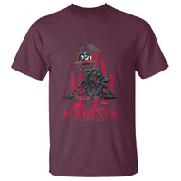 Marine Veteran 250th Anniversary T Shirt Retro Military Corps American Flag - Wonder Print Shop