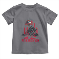 Marine Veteran 250th Anniversary Toddler T Shirt Retro Military Corps American Flag - Wonder Print Shop
