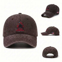 Marine Veteran 250th Anniversary Washed Cotton Baseball Cap Retro Military Corps American Flag