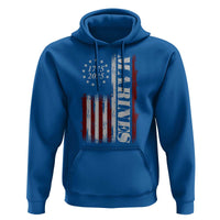 Marine 250th Anniversary Hoodie Retro Patriotic Military Veteran Gift American Flag - Wonder Print Shop