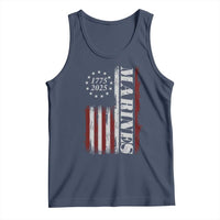 Marine 250th Anniversary Tank Top Retro Patriotic Military Veteran Gift American Flag - Wonder Print Shop