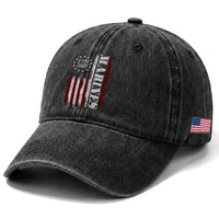 Marine 250th Anniversary Washed Cotton Baseball Cap Retro Patriotic Military Veteran Gift American Flag