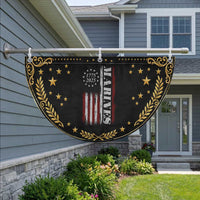 Marine 250th Anniversary Patriotic Fan Flag Retro Military Veteran Gift American Flag