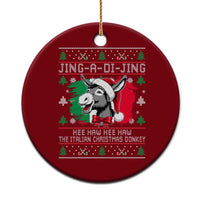 Italian Xmas Donkey Ceramic Ornament Jing a Di Jing Dominick the Ugly Xmas - Wonder Print Shop