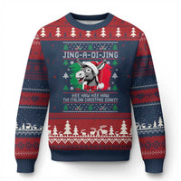 Italian Xmas Donkey Ugly Christmas Sweater Jing a Di Jing Dominick the Ugly Xmas - Wonder Print Shop