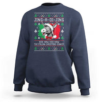 Italian Christmas Donkey Sweatshirt Jing a Di Jing Dominick the Ugly Christmas - Wonder Print Shop