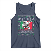 Italian Christmas Donkey Tank Top Jing a Di Jing Dominick the Ugly Christmas - Wonder Print Shop