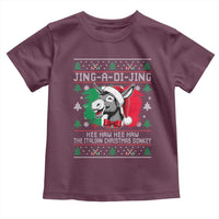 Italian Christmas Donkey Toddler T Shirt Jing a Di Jing Dominick the Ugly Christmas - Wonder Print Shop